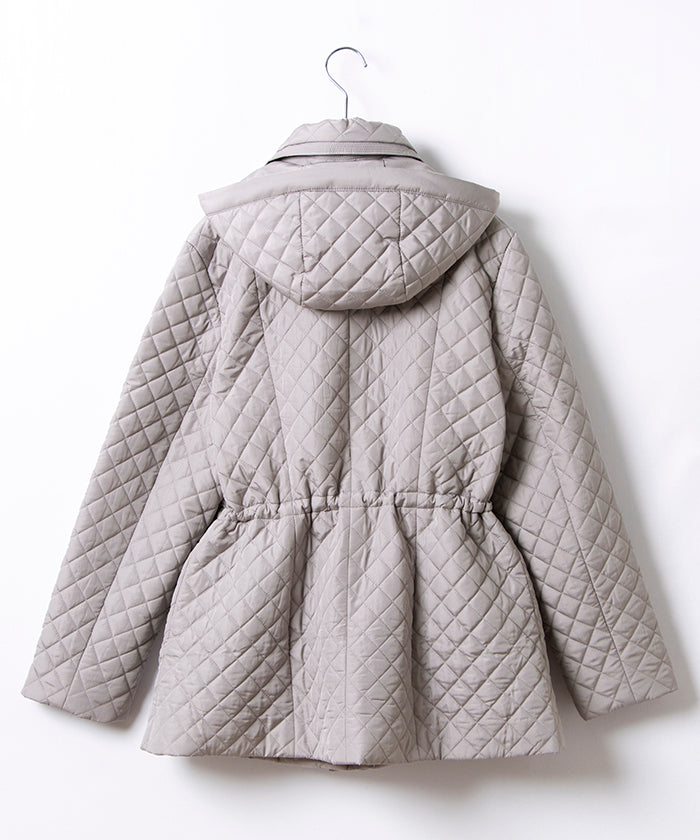 來賓 喬孔達 GUEST JOCONDE 【大尺碼】絎縫加工塔夫綢 短外套