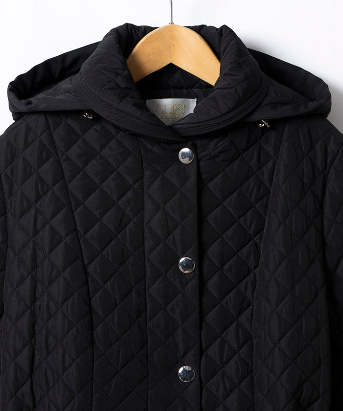 來賓 喬孔達 GUEST JOCONDE 【大尺碼】絎縫加工塔夫綢 短外套