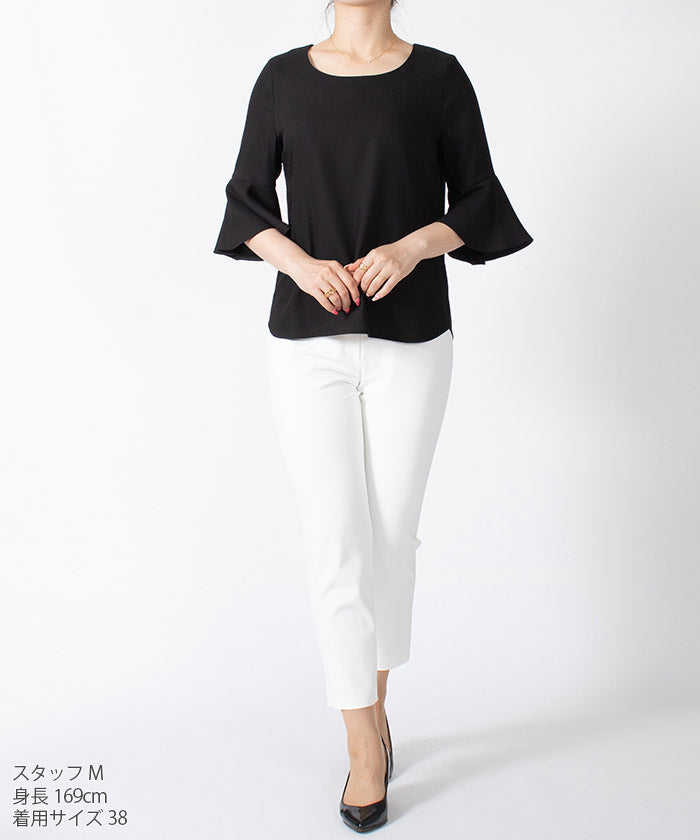 JOCONDE ROYAL 【Washable】 Flare Sleeve Blouse