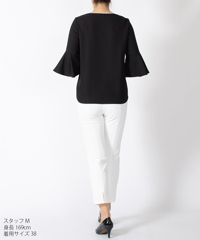 JOCONDE ROYAL 【Washable】 Flare Sleeve Blouse