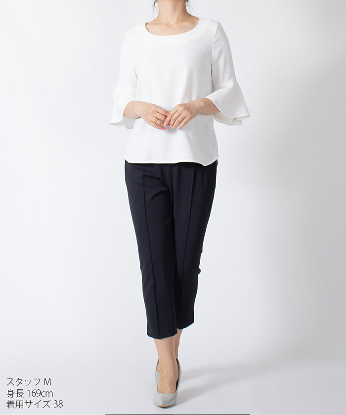 JOCONDE ROYAL 【Washable】 Flare Sleeve Blouse