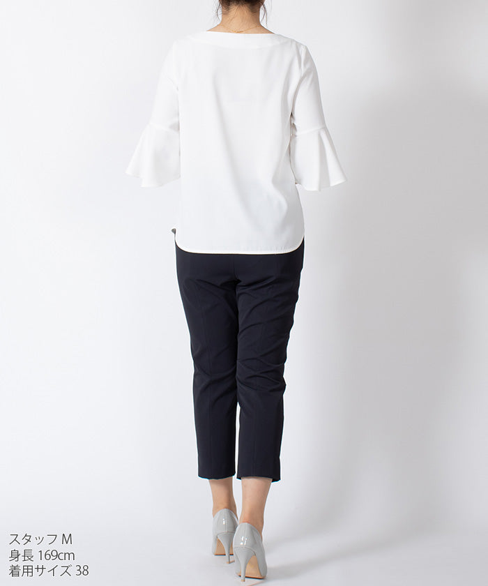 JOCONDE ROYAL 【Washable】 Flare Sleeve Blouse