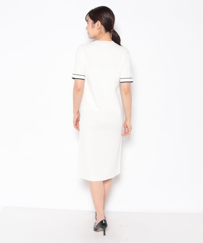 JOCONDE ROYAL 【Set Up Compatible】 Color Line Knit Dress