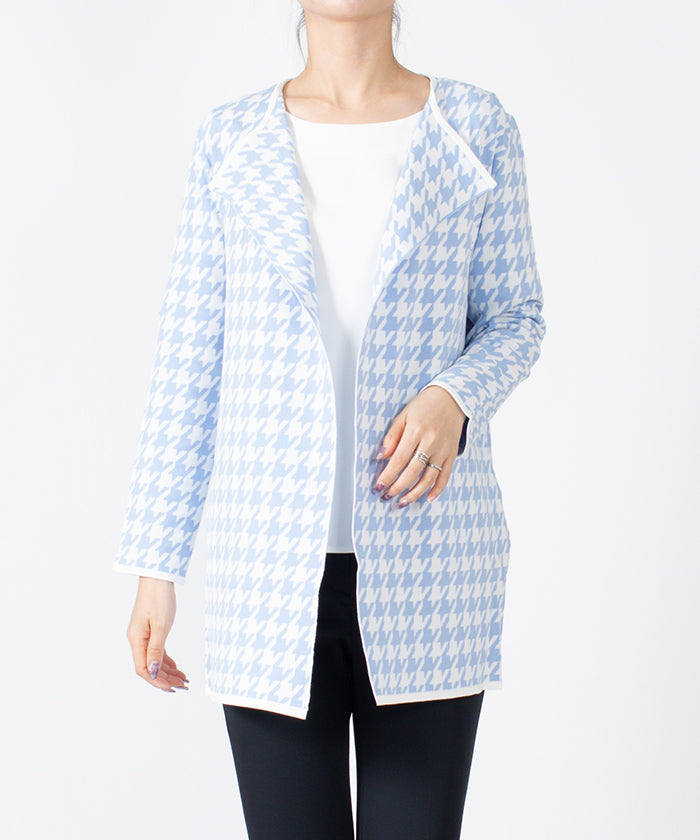 JOCONDE ROYAL Houndstooth Knit Jacket