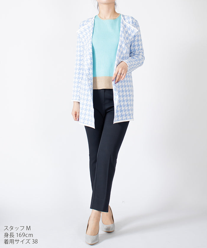 JOCONDE ROYAL Houndstooth Knit Jacket