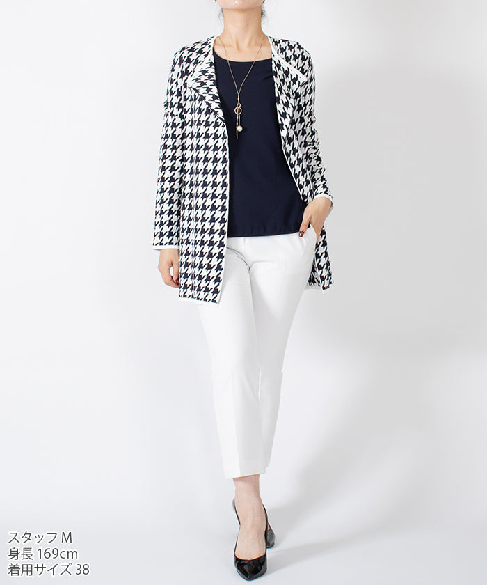 JOCONDE ROYAL Houndstooth Knit Jacket