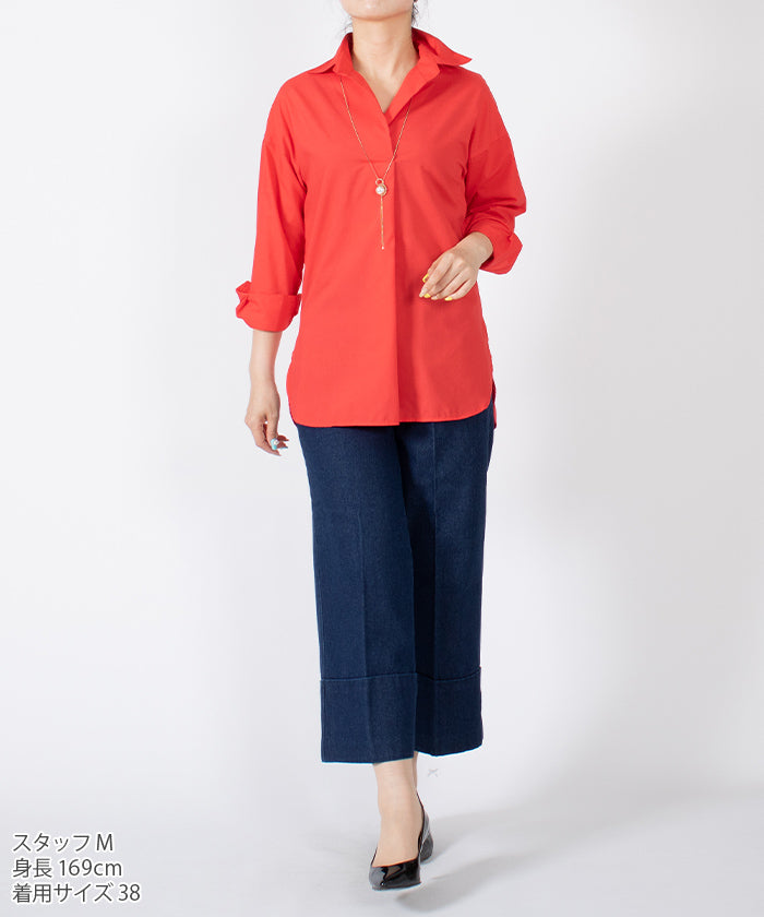JOCONDE ROYAL 【Washable】 Overshirt Blouse