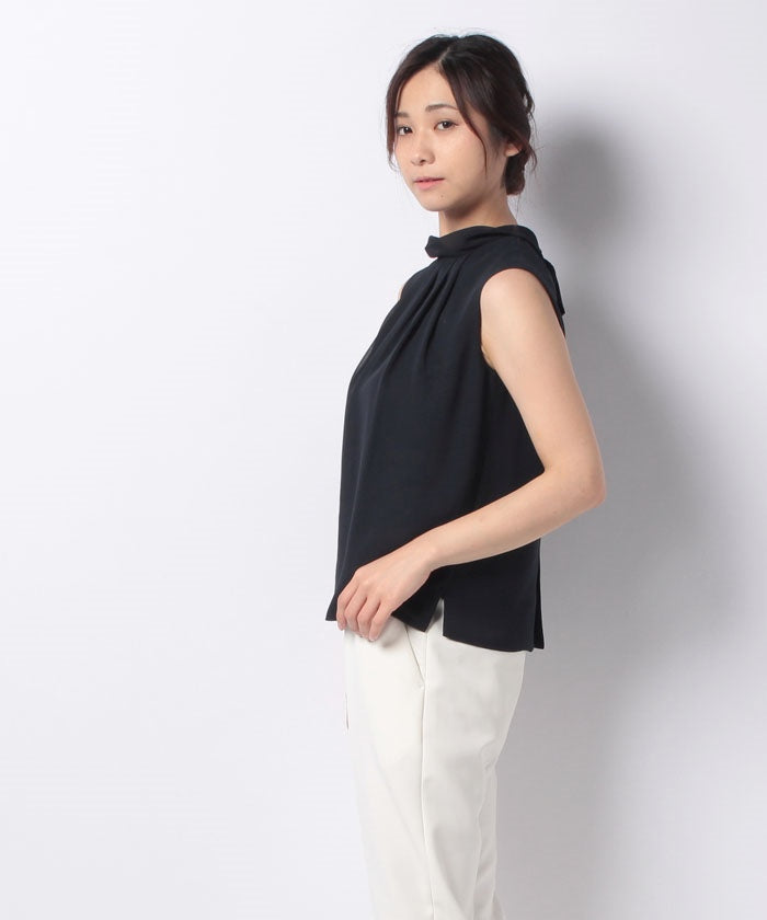 ラフェスタ シック La Festa Chic 【フォーマル】【セットアップ対応】シフォンノースリーブブラウス （ブラック） ブラック