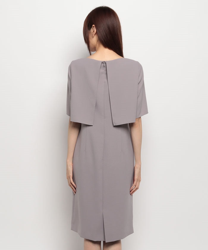 ラピーヌ ブランシュ LAPINE BLANCHE 2WAYストレッチ ボレロ風ワンピース