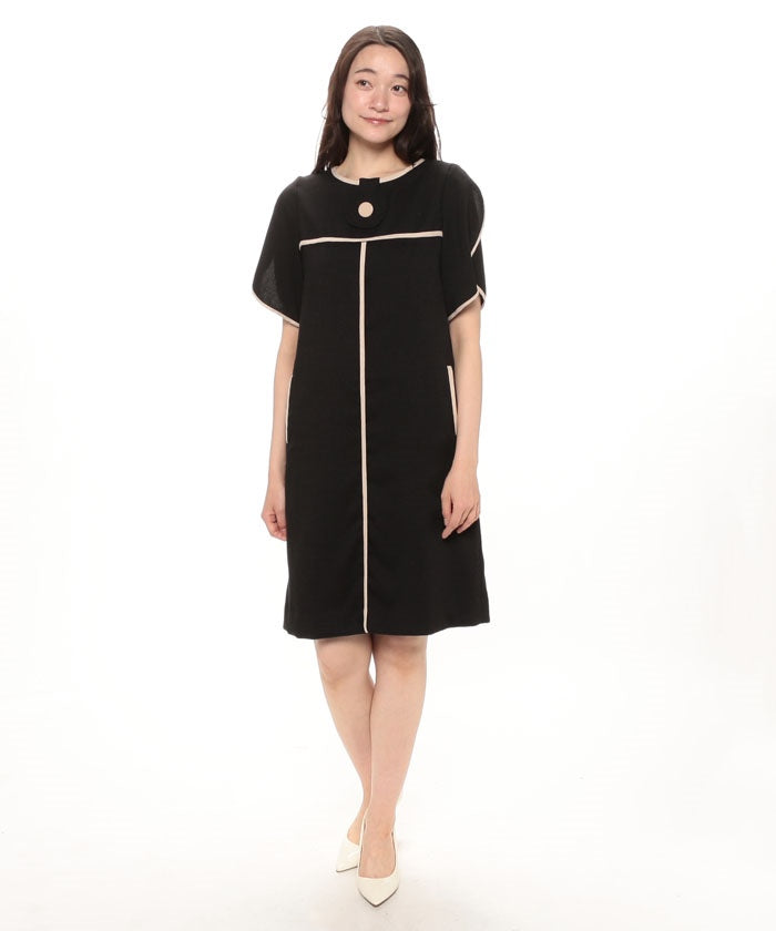 LAPINE BLANCHE Bicolor Trimming Dress