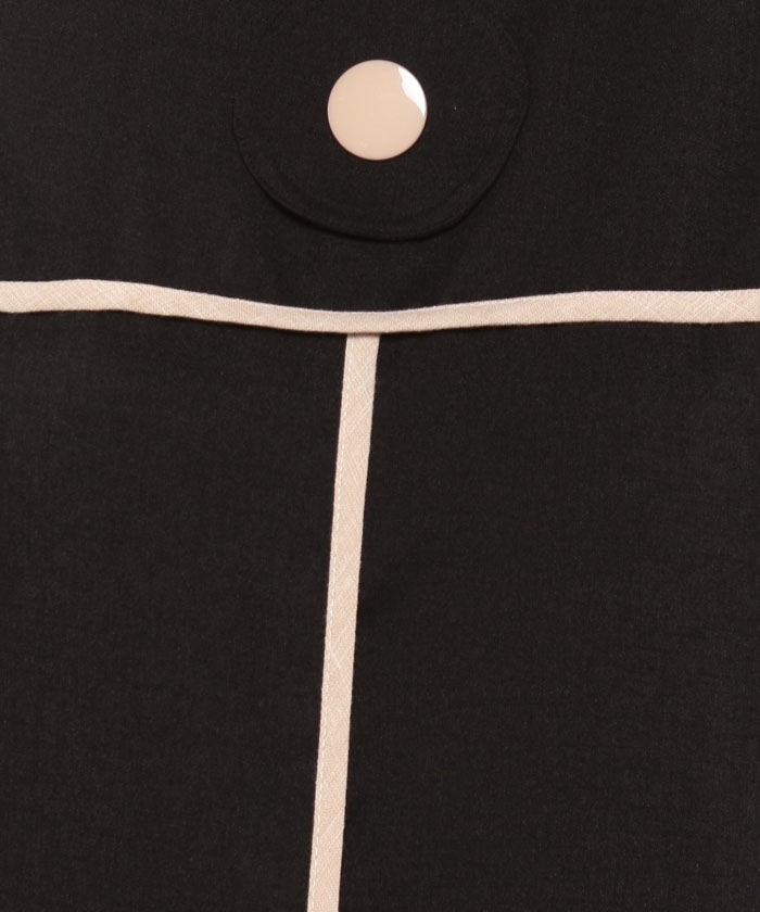 LAPINE BLANCHE Bicolor Trimming Dress