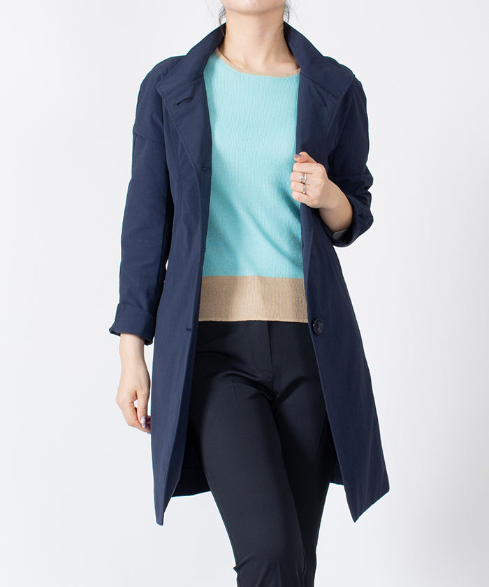 LAPINE BLANCHE Stand Collar Coat