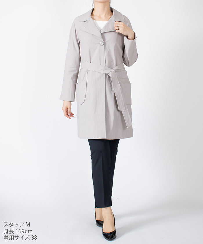LAPINE BLANCHE Belted Light Coat