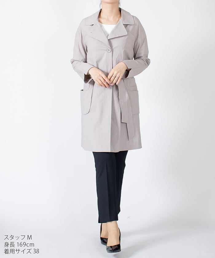 LAPINE BLANCHE Belted Light Coat