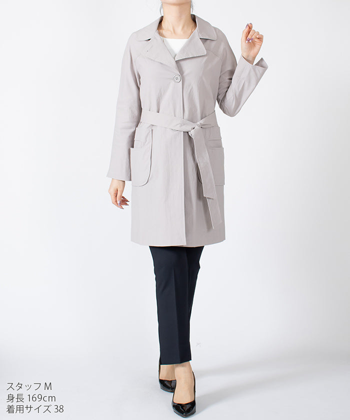 LAPINE BLANCHE Belted Light Coat