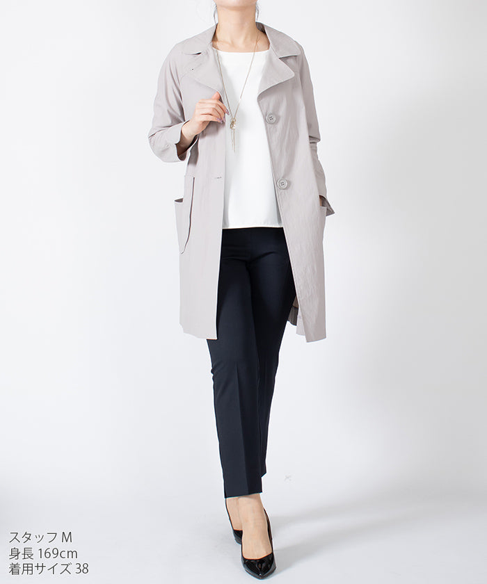 LAPINE BLANCHE Belted Light Coat