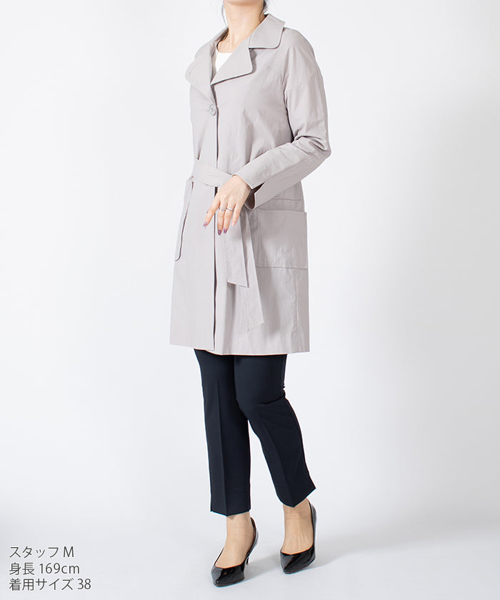 LAPINE BLANCHE Belted Light Coat