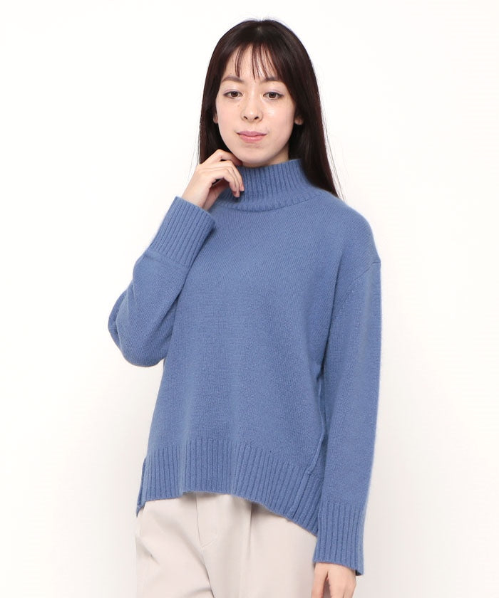 ラピーヌ ブランシュ LAPINE BLANCHE 7G フィッシュテールプルオーバー （ネイビー） LAPINE BLANCHE｜ラピーヌ ブランシュ LAPINE BLANCHE 7G