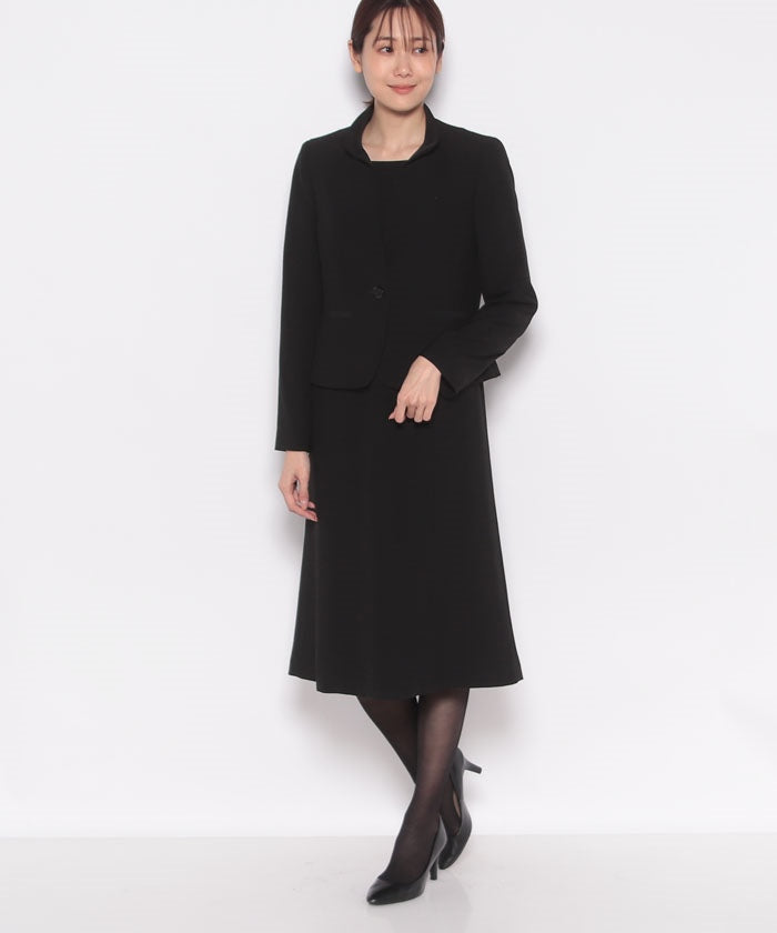 拉比努 正式 LAPINE FORMAL 【全季節・正式・禮服・喪服】強撚卡爾紋 套裝