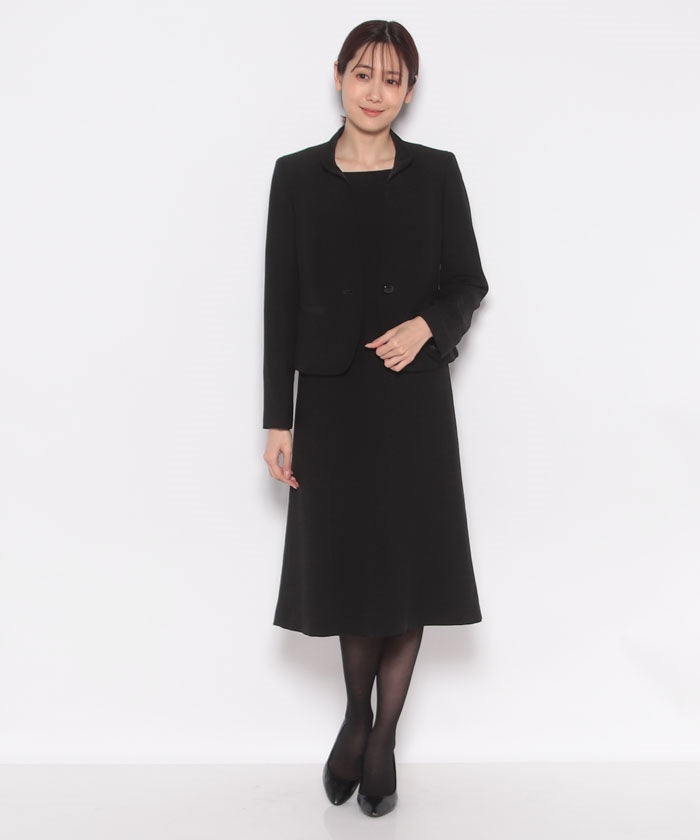 拉比努 正式 LAPINE FORMAL 【全季節・正式・禮服・喪服】強撚卡爾紋 套裝