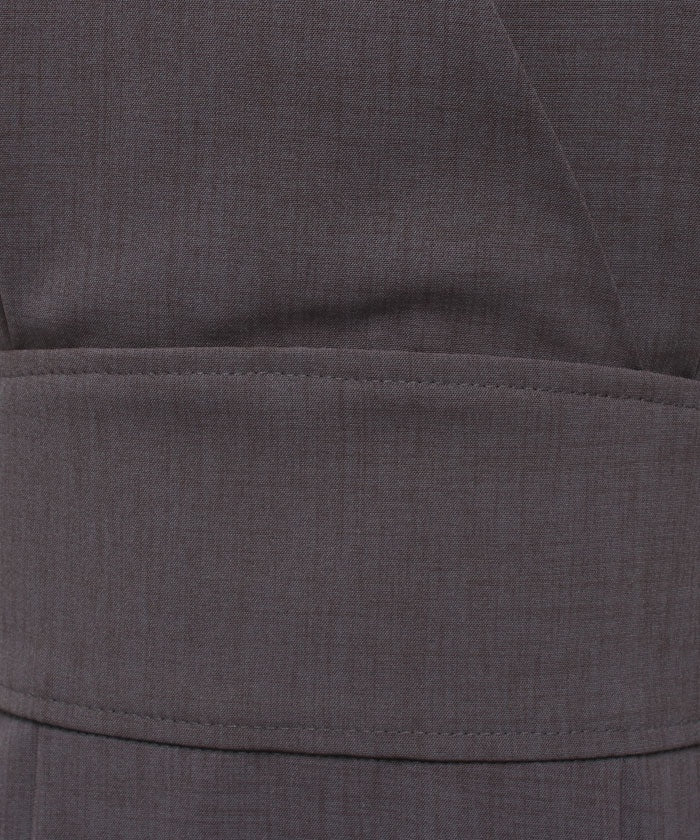 Madam Joconde Cashmere-style Tuck Flare Dress