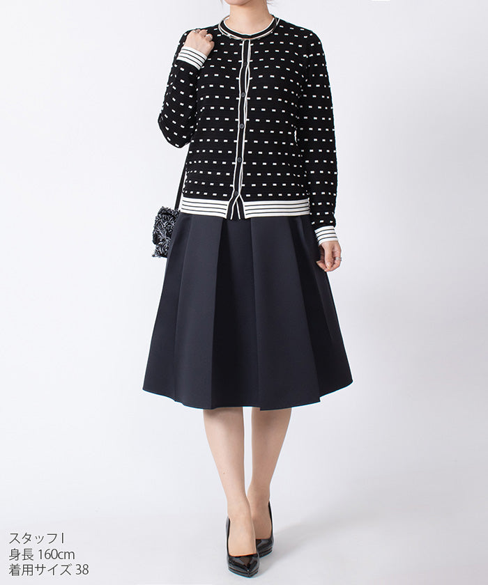 瑪丹姆 喬孔達 MADAM JOCONDE 袋織花呢 開襟毛衣