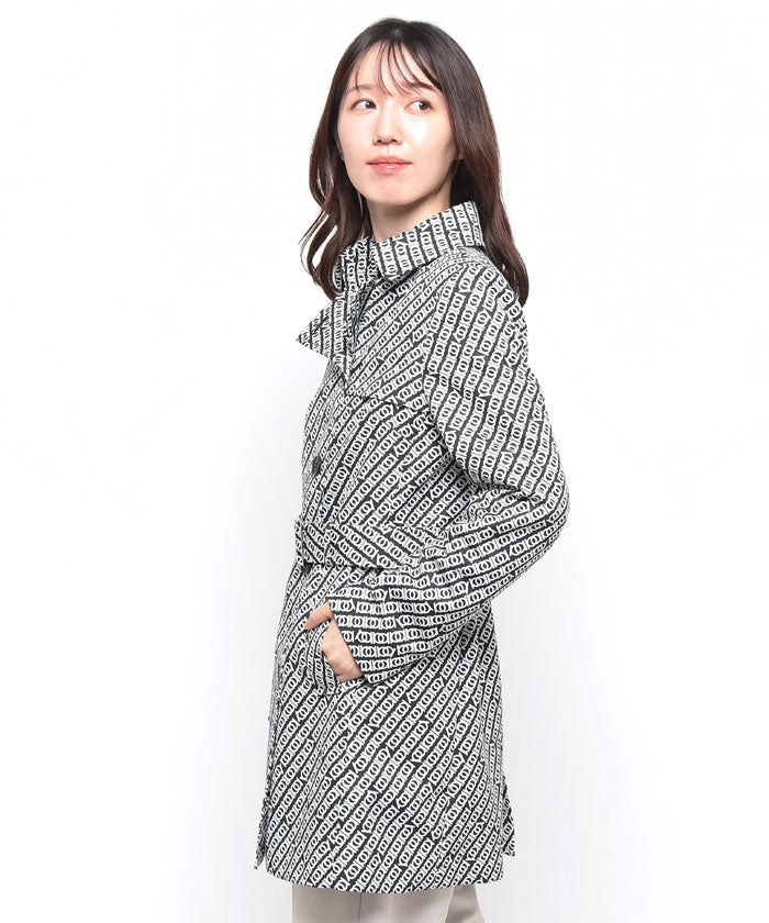 Madam Joconde Geometric Pattern Short Coat