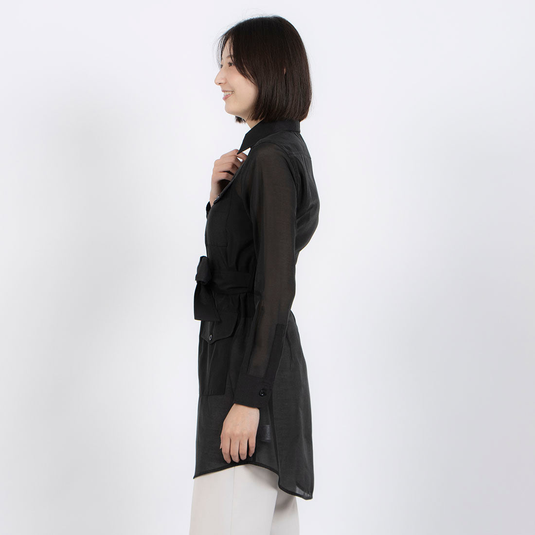 JOCONDEブラウス Madam Joconde Sheer Blouse