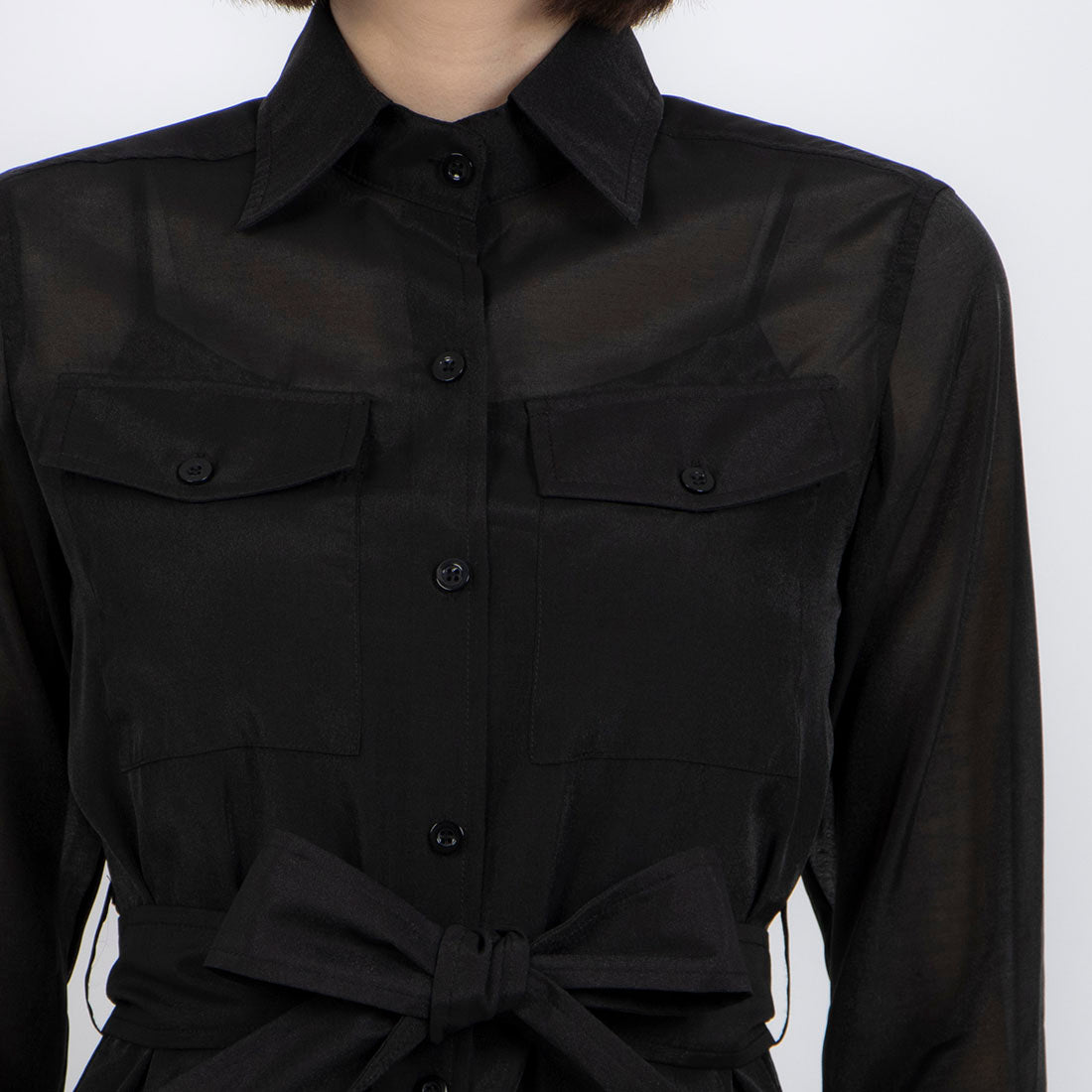 JOCONDEブラウス Madam Joconde Sheer Blouse