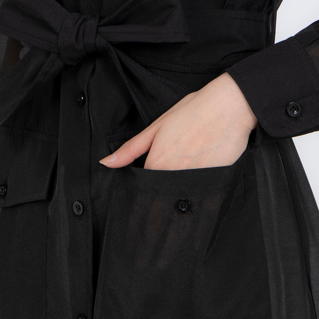 JOCONDEブラウス Madam Joconde Sheer Blouse