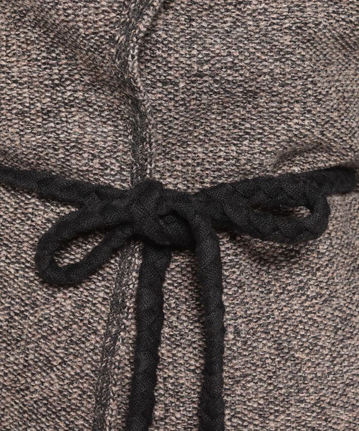 ミス ジェイ MISS J ビックカラーニットジャケット