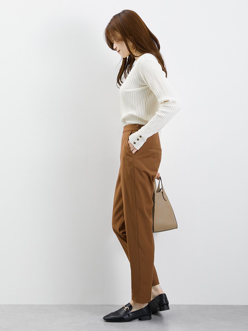 レディメイド LADYMADE アシメフロントPT （ベージュ） ベージュ