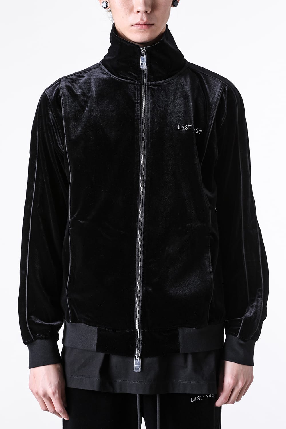 ラストネスト LAST NEST Velour Emb Track Jacket V2 （Black） Black