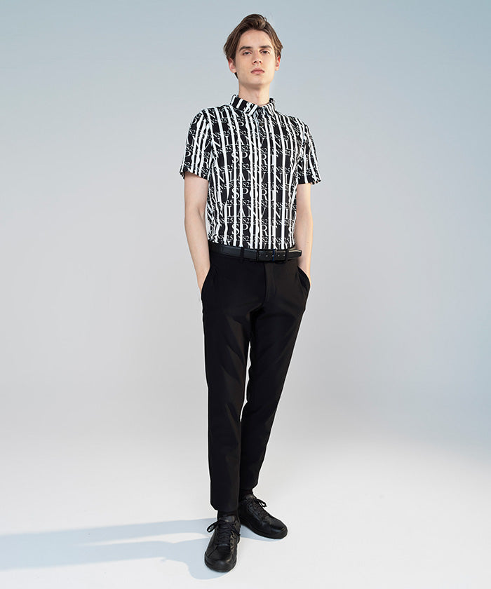 LANVIN SPORT 【25th Anniversary】 All-over Print Short Sleeve Polo Shirt 【Outlet】