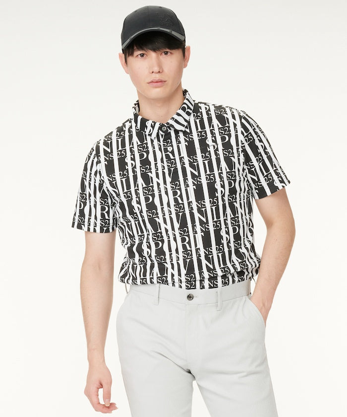 LANVIN SPORT 【25th Anniversary】 All-over Print Short Sleeve Polo Shirt 【Outlet】