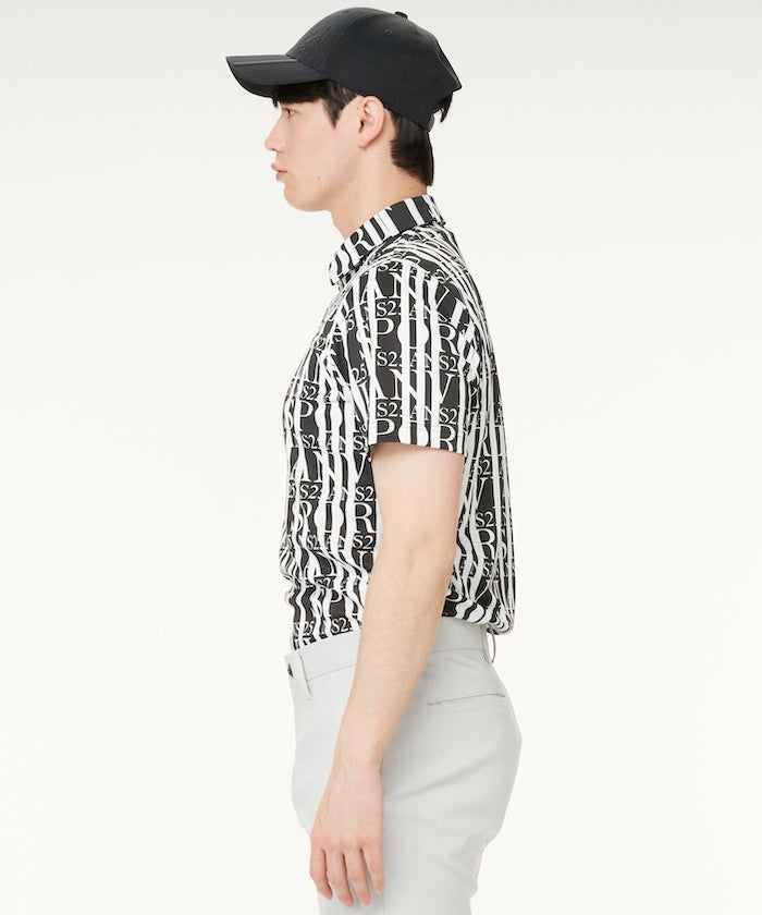 LANVIN SPORT 【25th Anniversary】 All-over Print Short Sleeve Polo Shirt 【Outlet】