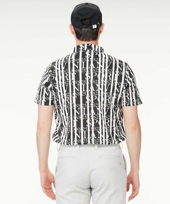LANVIN SPORT 【25th Anniversary】 All-over Print Short Sleeve Polo Shirt 【Outlet】