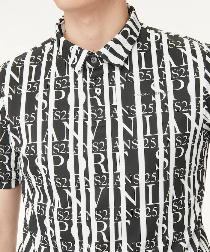 LANVIN SPORT 【25th Anniversary】 All-over Print Short Sleeve Polo Shirt 【Outlet】