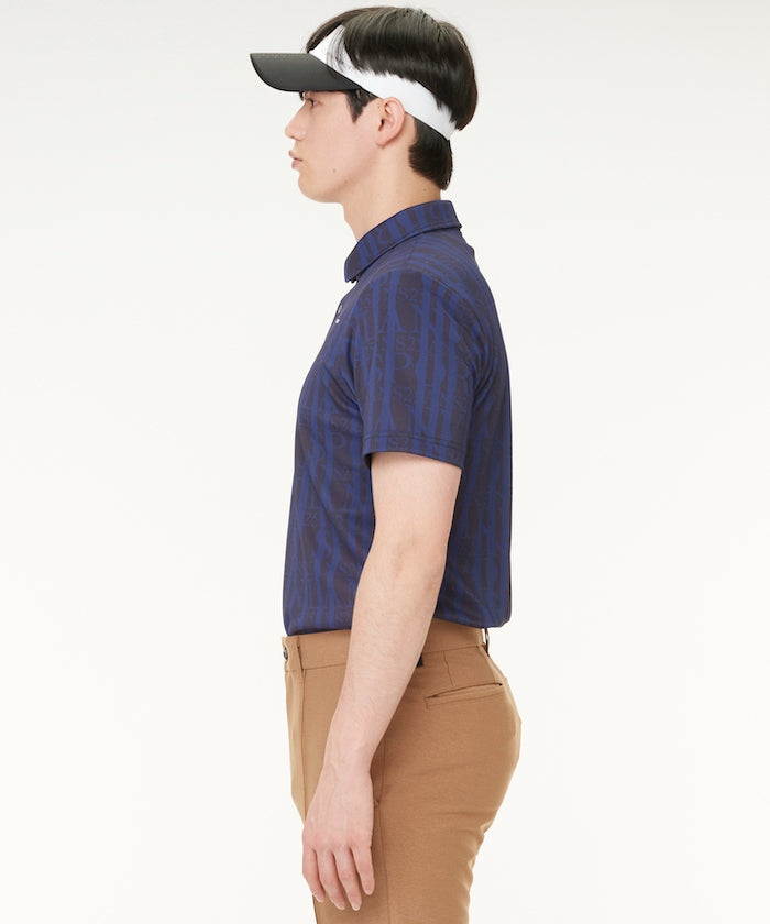 LANVIN SPORT 【25th Anniversary】 All-over Print Short Sleeve Polo Shirt 【Outlet】
