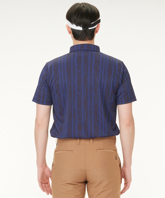 LANVIN SPORT 【25th Anniversary】 All-over Print Short Sleeve Polo Shirt 【Outlet】