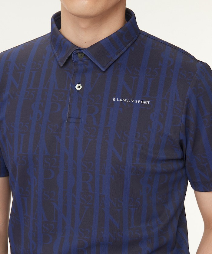 LANVIN SPORT 【25th Anniversary】 All-over Print Short Sleeve Polo Shirt 【Outlet】