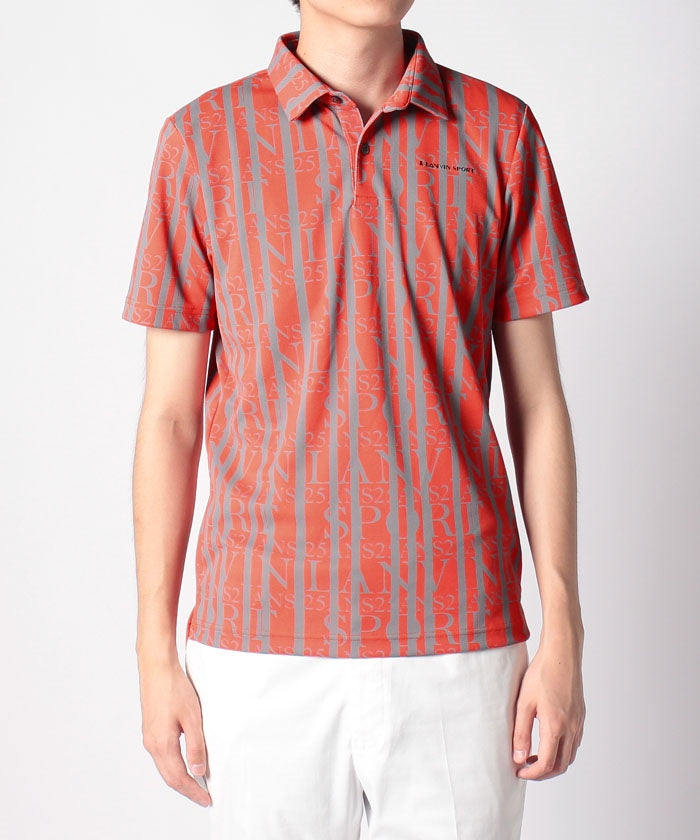 LANVIN SPORT 【25th Anniversary】 All-over Print Short Sleeve Polo Shirt 【Outlet】
