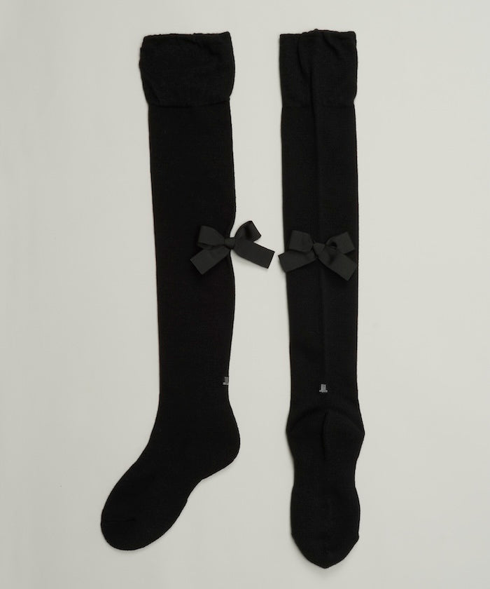 ウール混ニーハイソックス【抗菌防臭】 【返品不可商品】