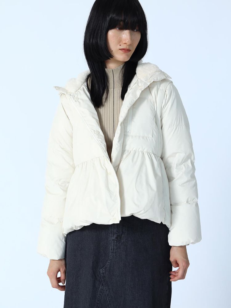 ラシュッド LASUD 2WAYダウンアウター （ブラック） ブラック