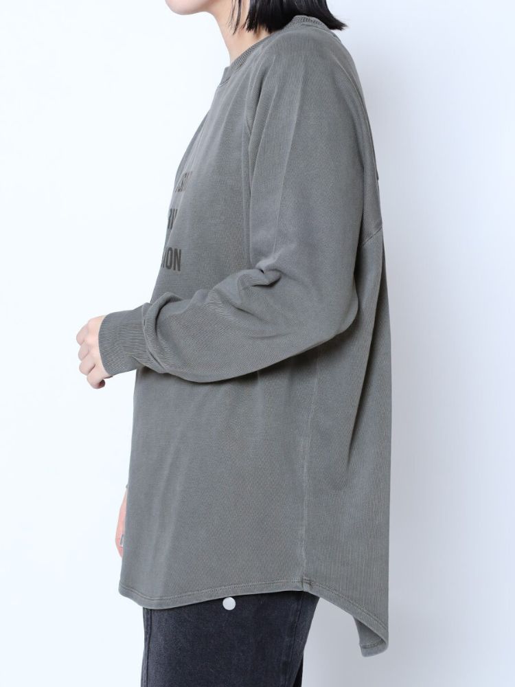 ラシュッド LASUD フロントロゴスウェットシャツ （グレー） グレー