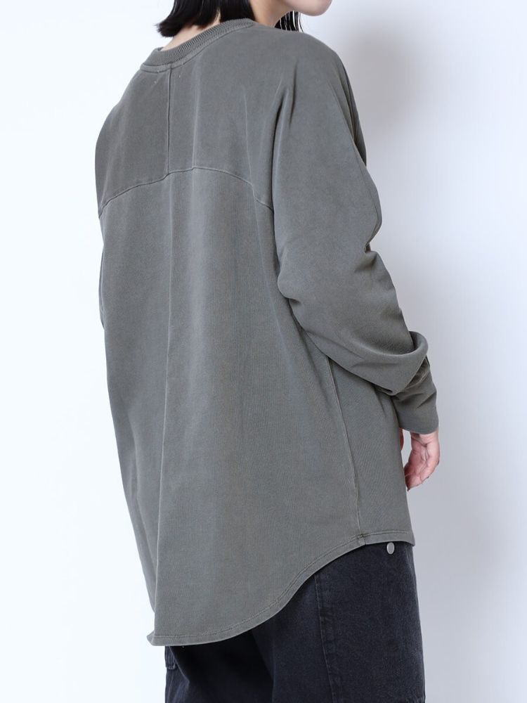 ラシュッド LASUD フロントロゴスウェットシャツ （グレー） グレー