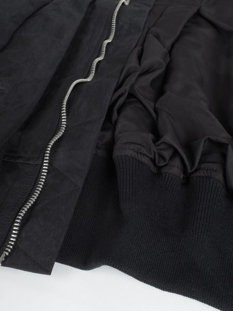 ラシュッド LASUD MICALLE MICALLE MA-1タックデザインベスト （ブラック） ブラック