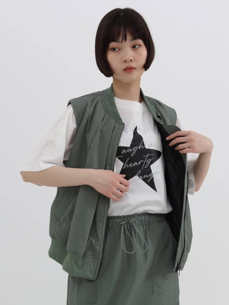 ラシュッド LASUD 裏メッシュミリタリーベスト （ブラック） ブラック