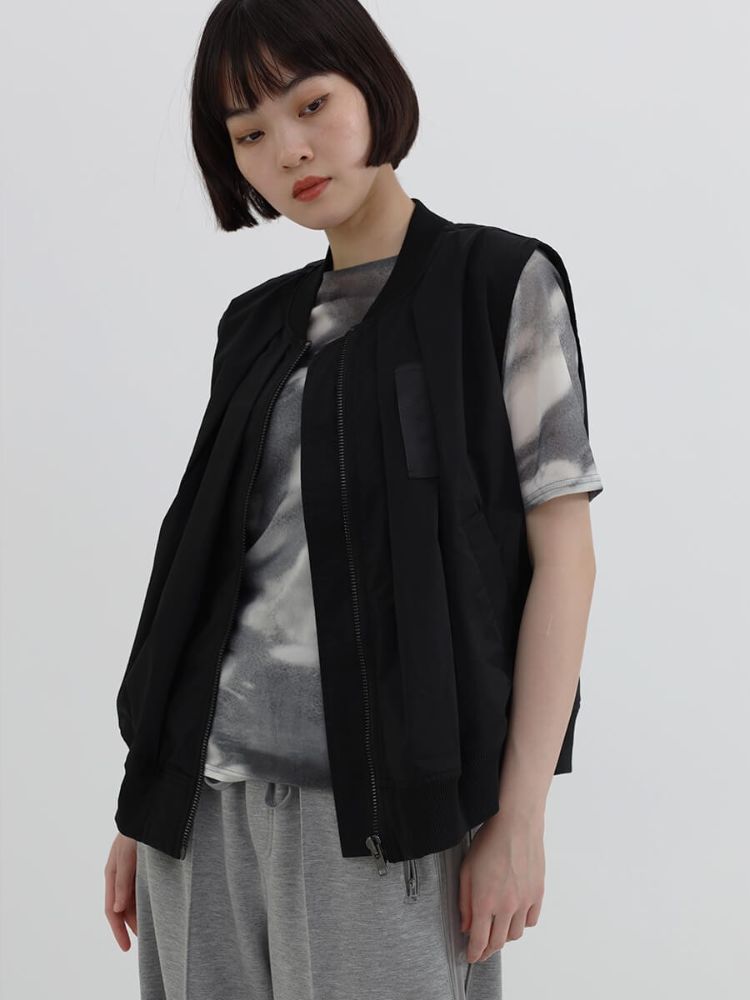 ラシュッド LASUD 裏メッシュミリタリーベスト （ブラック） ブラック