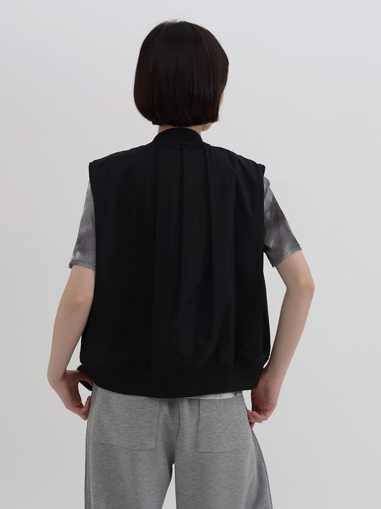 ラシュッド LASUD 裏メッシュミリタリーベスト （ブラック） ブラック